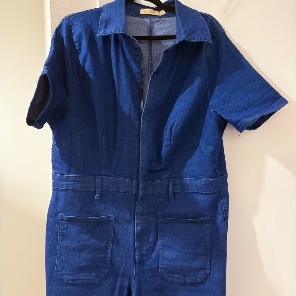 GabiFresh x Fashion to Figure plus denim jumpsuit